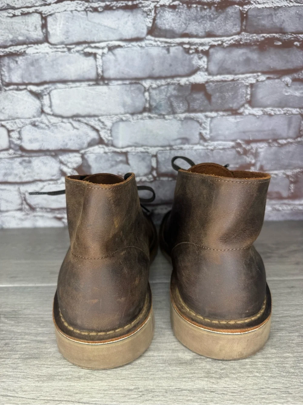 Clarks Originals Chukka Brown Nubuck Leather Desert Boots Men Sz 12M US/46EU